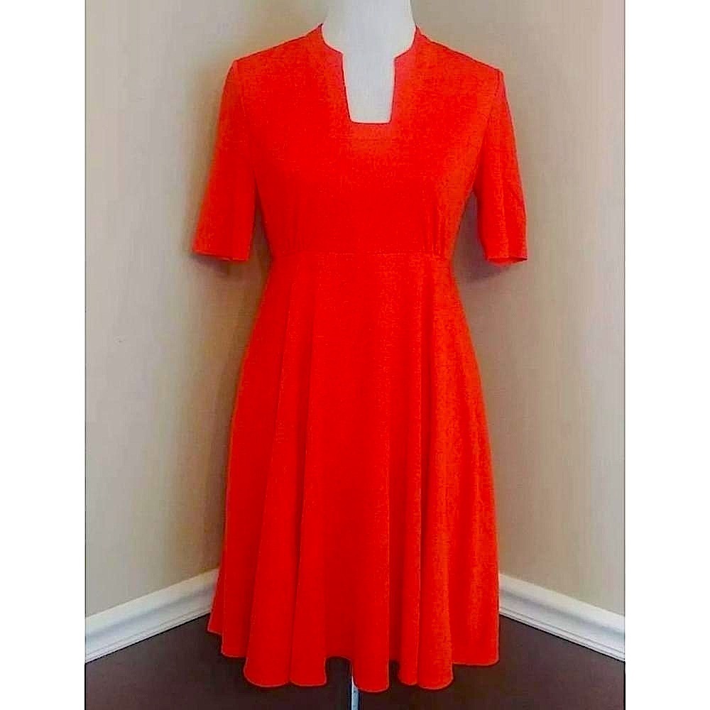 Bright Red Dress Myrtlewood ModCloth Half Sleeve Retro Style Size Small NEW